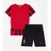 Maillot de foot AC Milan Domicile vêtements enfant 2024-25 Manches Courtes (+ pantalon court)